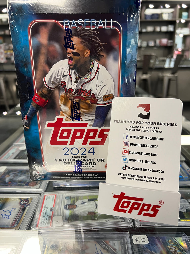 TS1H 2024 TOPPS SERIES 1 HOBBY BOX SHIPPED SEALED TO YOU! Monster