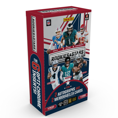 25R&S- 2025 PANINI ROOKIES & STARS FOOTBALL 7 BOX 1/2 HOBBY CASE RANDOM TEAMS BREAK