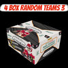 25PZ3- 2025 PRIZM FOOTBALL HOBBY - 4 BOX RANDOMS TEAMS BREAK #3