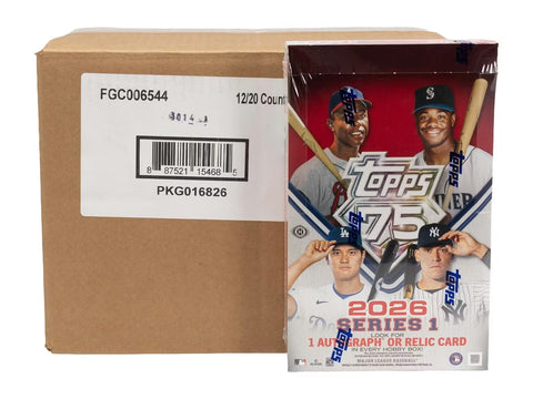 26TS1H1- #1 - 2026 TOPPS SERIES 1 HOBBY 12 BOX RANDOM TEAMS CASE BREAK #1