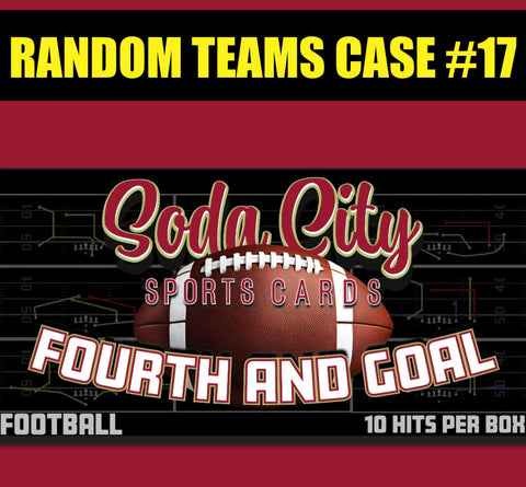 SODA CITY “4TH AND GOAL” FOOTBALL REPACK - RANDOM TEAMS CASE #17