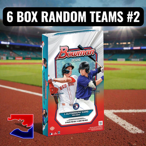 26BH2- 2026 BOWMAN BASEBALL HOBBY 1/2 CASE (6 BOX) RANDOM TEAMS #2
