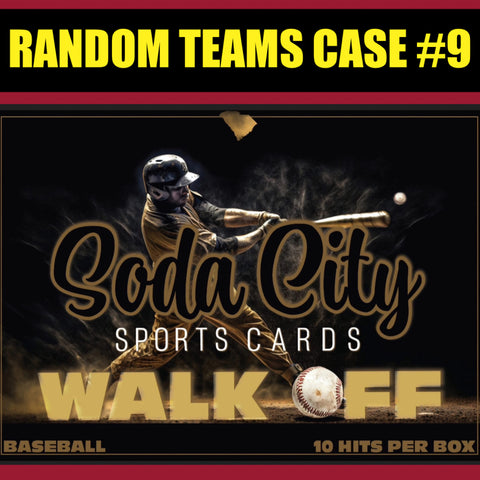 SWO9- SODA CITY “WALK OFF” BASEBALL REPACK - RANDOM TEAMS CASE BREAK #9