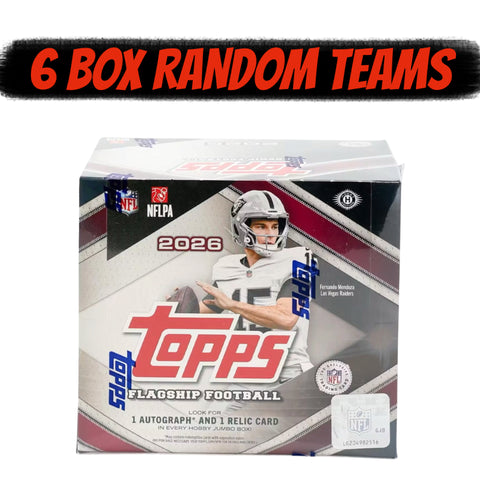 26TJF- 2026 Topps Football Jumbo 6 Box Case Break - Random Teams