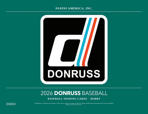 26D1- 2026 PANINI DONRUSS BASEBALL HOBBY 6 BOX (1/2 CASE) RANDOM TEAMS #1