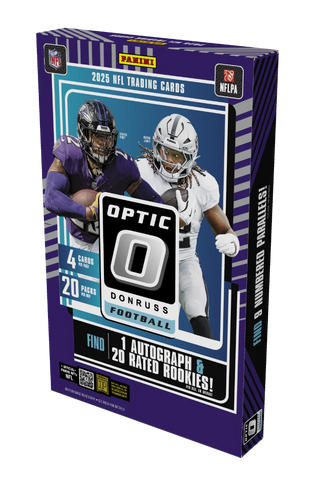 25DO1- #1 2025 DONRUSS OPTIC HOBBY FOOTBALL 4 BOX - RANDOM TEAMS BREAK #1